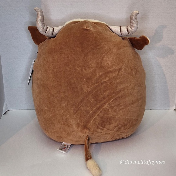 CALTON 🐮 Brown Highland Cow Original Squishmallow By Kellytoy NWT - Picture 2 of 8